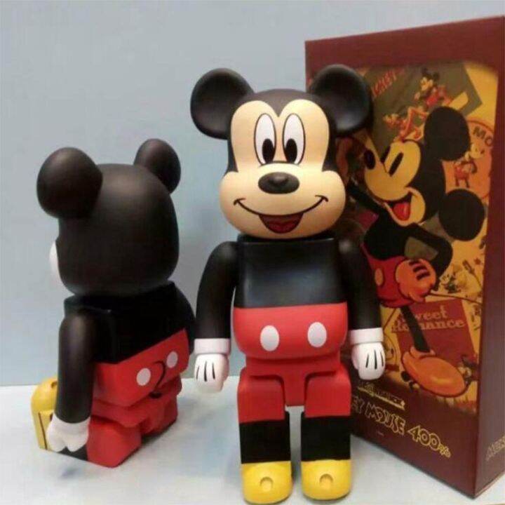 ฟิกเกอร์การ์ตูน-disney-mickey-minnie-400-28cm-bearbrick