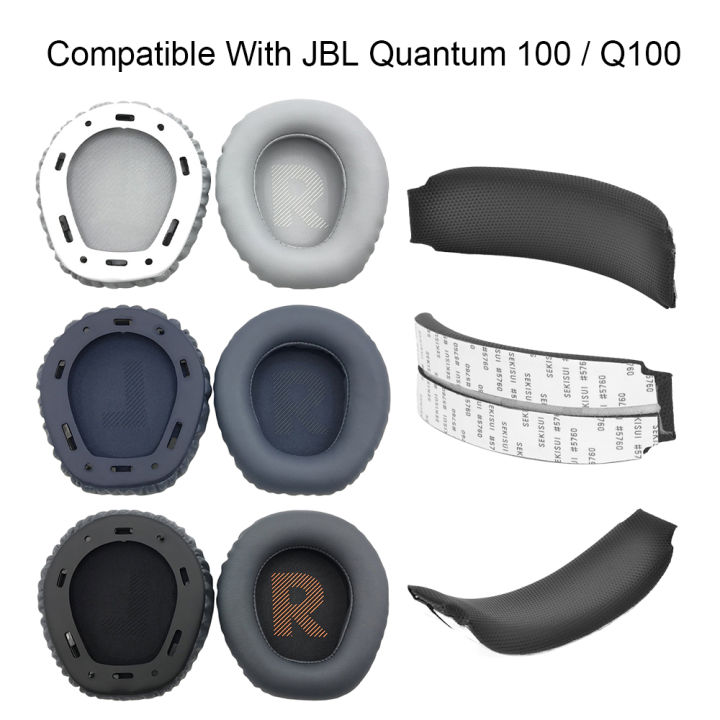 ที่ครอบหูอะไหล่1คู่สำหรับ-jbl-ควอนตัม100-200-300-400-600-800-q100-q200-q300-q400-q600แผ่นรองหูฟัง-q800คาดศีรษะเบาะชุดหูฟังฟองน้ำที่ปิดหูอุปกรณ์ซ่อม
