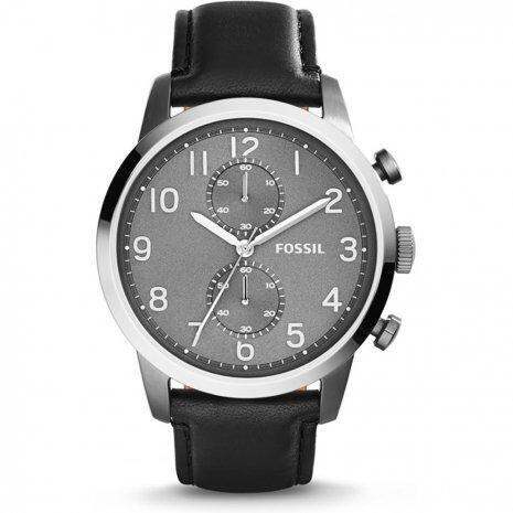 Townsman chronograph black store stainless steel watch