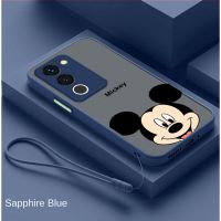 VIVO V29 5G V29E V29 Pro Anti-fall disney Mickey Phone Case Translucent Clear Casing Frosted Hard Cover