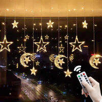 Welcome to Ramadan Decoration 2022 LED Garland Curtain Moon String Lights EID for Home Islamic Muslim Party Decor Eid Gift Tour ！