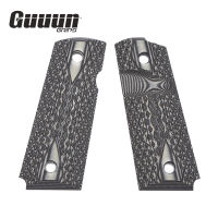 Guuun 1911 Grips ที่จับ G10สำหรับกะทัดรัด1911/ออฟฟิศ,ตัดเพชรช้อนตักขนาดใหญ่-9ตัวเลือกสี