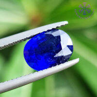 2.92 ct. พลอยไพลิน สีน้ำเงิน สีสวย เป็น TOP Color รูปร่างไข่ พลอยเผาใหม่ การันตีพลอยแท้ 100% ภายในเนื้อพลอยมีตำหนิซึ่งเกิดขึ้นตามธรรมชาติ