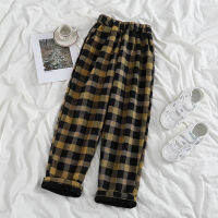 Yellow Elegant Sweatpants for Women 2021 Autumn Winter Fleece Warm Baggy Fashion Oversize Sports Pants Beige Trousers Female