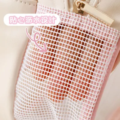 High-end MUJI washing bag dry and wet separation cosmetic bag portable large-capacity travel cosmetics storage bag bathing swimming bag