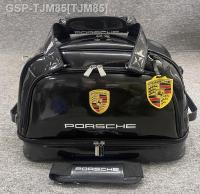 Porsche กระเป๋ากางเกงเล่นกอล์ฟใหม่ชายและหญิง,กระเป๋าเดินทางกระเป๋ากอล์ฟหนัง PU กันน้ำกระเป๋ารองเท้าอิสระ