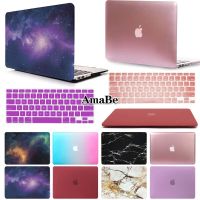 เคสที่ปกป้องแล็ปท็อป2เปลือกแข็ง + แผ่นครอบแป้นพิมพ์สำหรับ Macbook Air Pro Retina 11 12 13 15นิ้ว