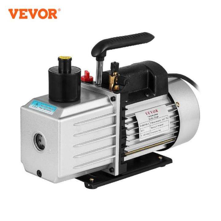 VEVOR Vacuum Pump 1HP Two Stage HVAC Rotary Vane Degassing Processing