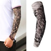 1 Pcs UV Protection Temporary Tattoo Print Sleeves Arm Warmer Outdoor Temporary Fake Tattoo Arm Sleeve