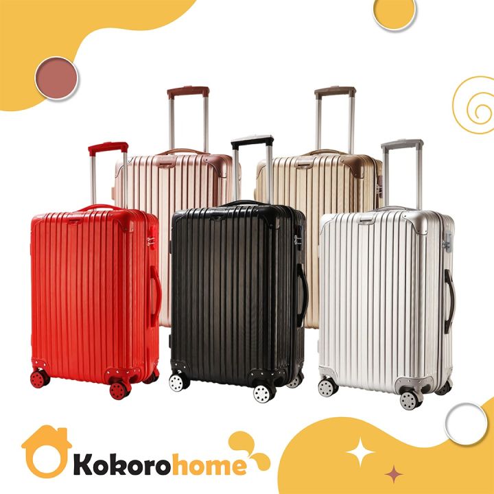 KOKORO Travel Luggage Lightweight Luggage Plain Design Travel Luggage ...