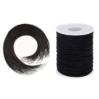 【YD】 1 Roll 100M Elastic String   20 Pieces Inches Waxed Necklace Cord With Clasp Bulk