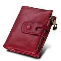 New Womens Wallet Cowhide Leather Short Purses Female Small Mini Wallet Woman Coin Purse Lady Card Holder Cuzdan Cartera Mujer