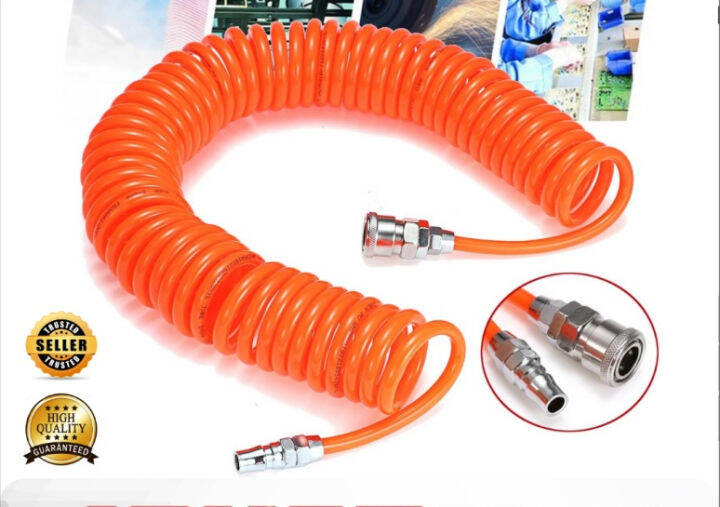 PU Spring Air Compressor hose tube Air Rope High Pressure Telescopic