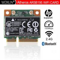 การ์ดเชื่อมต่อเครือข่าย Wi-Fi N + บลูทูธ BT ไร้สาย3.0ครึ่ง PCI-E การ์ด AR5B195 Atheros สำหรับ HP 592775-001การ์ดเชื่อมต่อเครือข่าย LWK3825