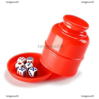 langyouzi9 Bar PARTY DICE CUP drinking BOARD เกมพนันลูกเต๋ากล่องที่มี5 D6ลูกเต๋า