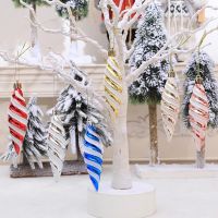 Christmas Pointed Spiral Thread Christmas Ball Christmas Tree Hanging Decoration For Birthday Wedding Party Modeling Decor