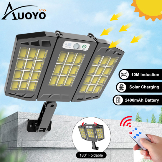 Auoyo đèn đường năng lượng mặt trời tấm pin rời , có remote - ảnh sản phẩm 1