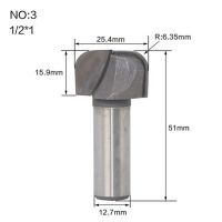 1ชิ้น1/2 "ก้านชามถาดแม่แบบเราเตอร์ทังสเตนคาร์ไบด์ Endmill สำหรับเครื่องมือตัดไม้ไม้ตัดกัด