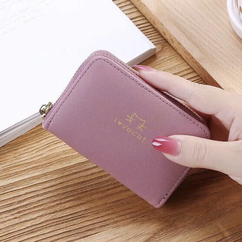 Y3 Give Away for Christmas Credit Card Wallet Card Holder Wallet Women Men  Atm ID Card Case Coin Purse Leather Zip Wallets Korean Fashion Cute Wallet  Coin Purse Zipper Wallet Women's Fashion