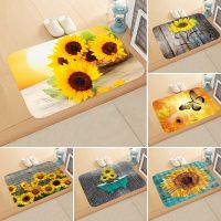 Customizable Carpet Kitchen Living Room Floor Mat Carpet Door Mat Sunflower Non-slip