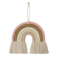 INS Style Room Decoration Handmade Woven Cotton Rope Rainbow Hanging Decoration Wall Hanging Decor Photo Props