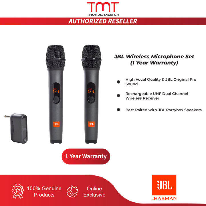 JBL Wireless Microphone Set Partybox Compatible (1 Year Warranty