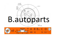 จานเบรคหลัง TOYOTA SIENTA MPV 2015- WISH ANE10 2003-2009 ZGE20 ZGE21 2009-2012 RUNSTOP /คู่