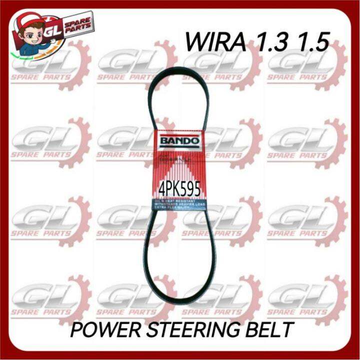 POWER STEERING FAN BELT BANDO (4PK595) PROTON WIRA 1.3 1.5 Lazada