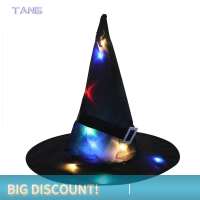 ?【Lowest price】TANG ไฟ LED หมวกแม่มดชุดคอสเพลย์ฮาโลวีนต้นไม้กลางแจ้งเครื่องประดับแขวนตกแต่งงานปาร์ตี้ตกแต่งฮาโลวีน