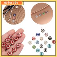 GOTORADE 10PCS 14mm ตัดเย็บเสื้อผ้า เครื่องประดับหมวก ที่เป็นประกาย พลอยเทียม ตกแต่งเสื้อผ้า หินแก้วคริสตัล ปุ่ม