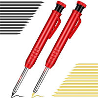 Solid Carpenter Pencil Set ME Construction Carpenter Marker And Refill Leads สำหรับ Scriber Wood Floor Marking