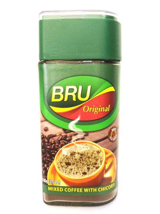 Bru Coffee Original 4Jar (Mixed Coffee with Chicory 100G X4 | Lazada