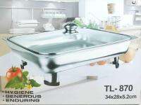 TAILONG ถาดบุฟเฟ่ต์ สเตนเลส 1ช่อง (1 ชุด)  ถาดอุ่นอาหาร STAINLESS CHAFING DISH TL-870