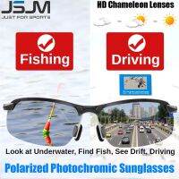 【CC】 JSJM Classic Men Polarized Photochromic Fishing Sunglaasses Male Chameleon Night Vision Driving Glasses Eyewear UV400