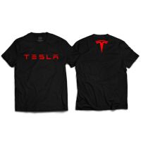 เสื้อยืดคอกลมสกรีนลายTesla เสื้อยืด 2023  KB4G