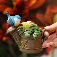 Cute Bird Mini Succulent Planter Garden Decor Flowerpot Desktop Flower Bonsai Pot