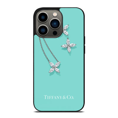 Tifany And Co Flower Phone Case for iPhone 14 Pro Max / iPhone 13 Pro Max / iPhone 12 Pro Max / XS Max / Samsung Galaxy Note 10 Plus / S22 Ultra / S21 Plus Anti-fall Protective Case Cover 178
