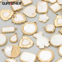 【YF】 GUFEATHER-DIY Encantos para Fazer Jóias MC60 Acessórios Aço Inoxidável 316L Sem Níquel Shell 1 Pc por Lote