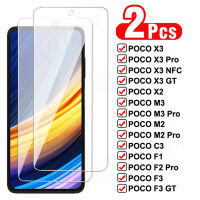 2Pcs 999D กระจกป้องกันสำหรับ Xiaomi Poco X3 NFC M3 Pro F3 GT กระจกนิรภัยป้องกันหน้าจอ Pocophone F1 C3 X2 M2 F2 Pro ฟิล์มแก้ว-yeyenpengyru