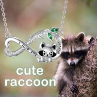 JDY6H Exquisite Infinity Ring Pendant Necklace for Women Cute Cartoon Animal Necklace Girl Party Jewelry Fashion Birthday Gift