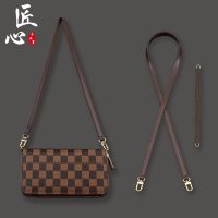 suitable for lv Zero damage no damage to the bag transformation checkerboard wallet to cross-body genuine leather bag with clutch bag chain shoulder strap accessories