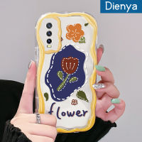 "เคส Dienya สำหรับ VIVO Y20 Y20i Y20s Y12s Y20 2021 Y11s Y12A Y20T Y20S เมตร Y20S D เคสลายดอกกุหลาบที่สวยงามสีสันสดใสขอบเนื้อครีมนุ่มกันกระแทกเคสซิลิโคนใส"