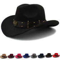 2 Sizes Men Women Western Cowboy Hats Wide Brim Panama Sunhat Outdoor Fedora Cap Trilby Sombrero Party Travel Size US 7 14 UK L