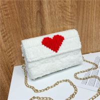 hot style Hand-knitted bag ice strip wool diy material Valentine’s Day gift for girlfriend crossbody finished product women