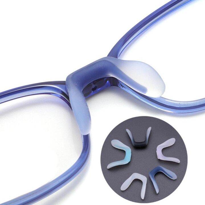 U Shaped Nose Pads Eyeglasses Plugin Anti Slip Silicone Bridge Strap