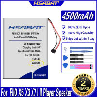 HSABAT 4500mAh FIIO X5 X3 X7 X1 I II Player Speaker Batteries