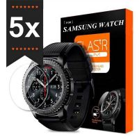 Samsung ปกป้องหน้าจอสำหรับกระจกเทมเปอร์44มม.,สำหรับ Galaxy Watch Active 2 3 4 Classic 5 Pro ฟิล์มป้องกัน S3 Frontier