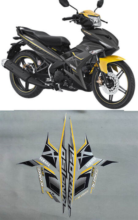 STIKER STRIPING JUPITER MX KING 150 TAHUN 2017 ABU KUNING | Lazada
