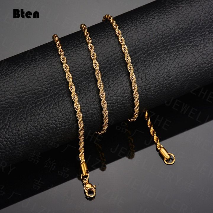 cw-bten-1-piece-gold-color-width-2mm-3mm-4mm-5mm-6mm-rope-chain-necklace-bracelet-for-men-women-stainless-steel-chain-necklace