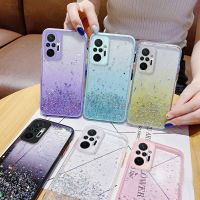 ∈№₪ เคสโทรศัพท์มือถือลายกล้องพร้อมกลิตเตอร์สําหรับ Redmi Note 10 Pro 4G 5G 10S 9S 9A 9T 9Pro